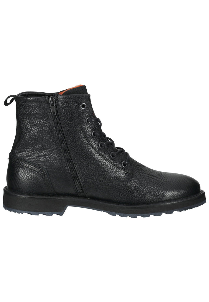 Bullboxer Stiefelette Leder Schwarz Warmfutter
