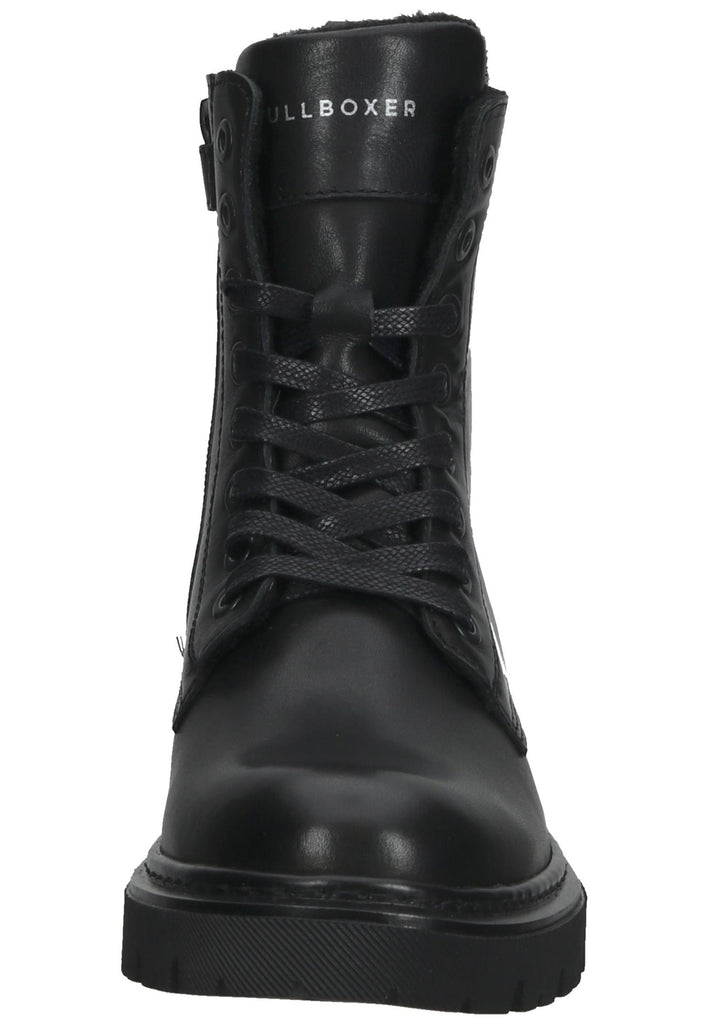 Bullboxer Stiefelette Leder Schwarz Warmfutter