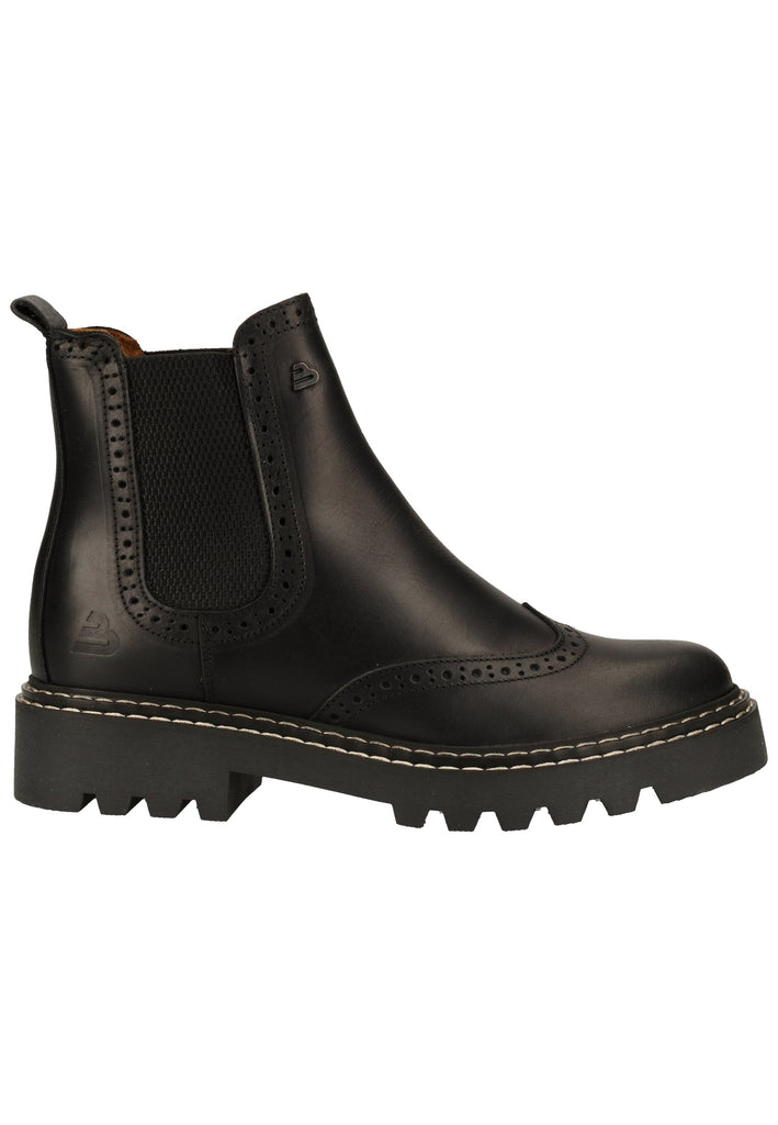 Bullboxer Stiefelette Leder Schwarz Warmfutter