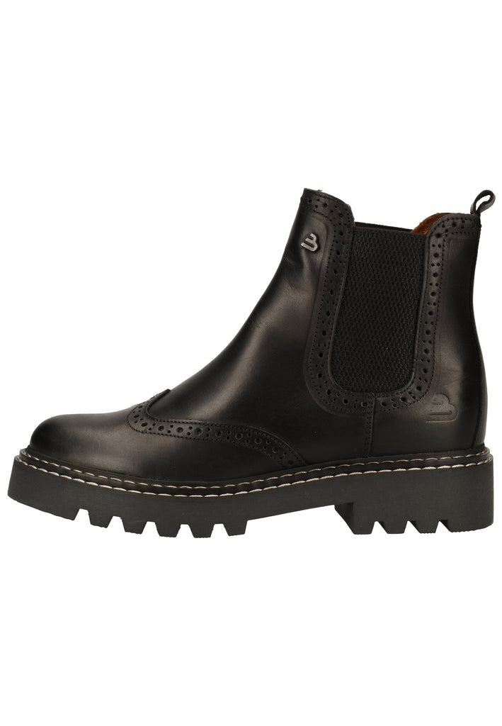 Bullboxer Stiefelette Leder Schwarz Warmfutter