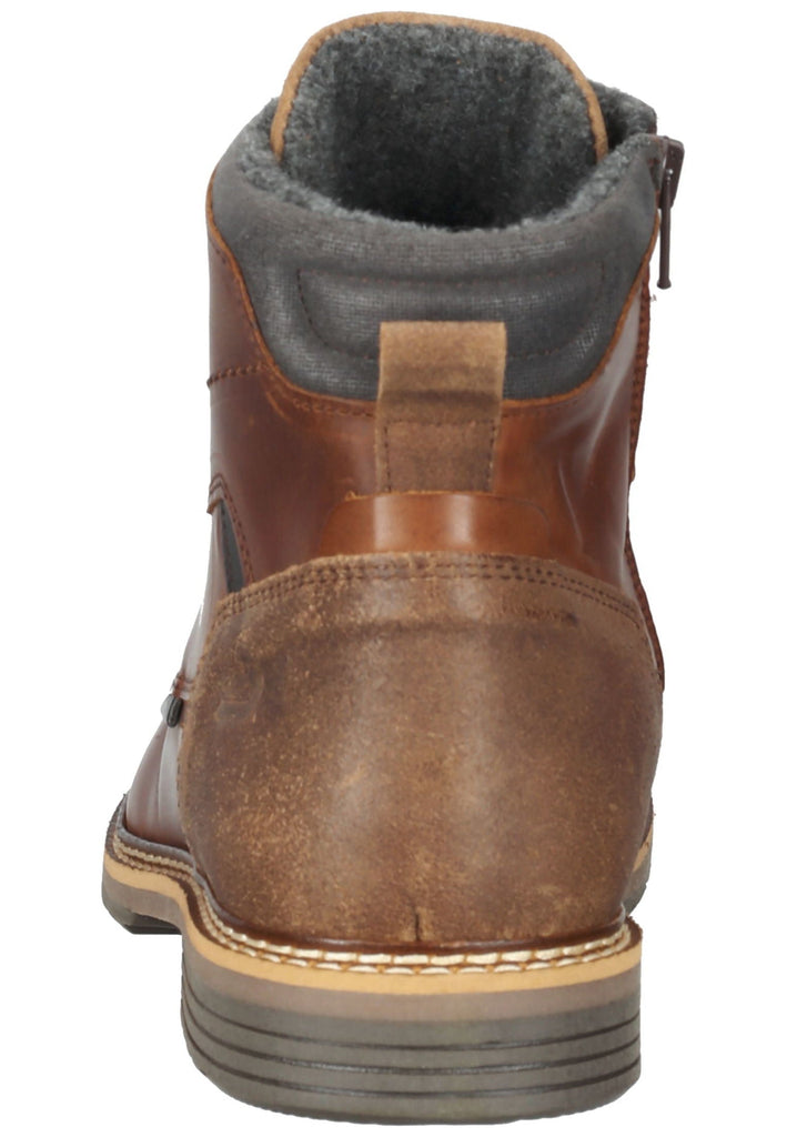Bullboxer Stiefelette Leder Tan Warmfutter