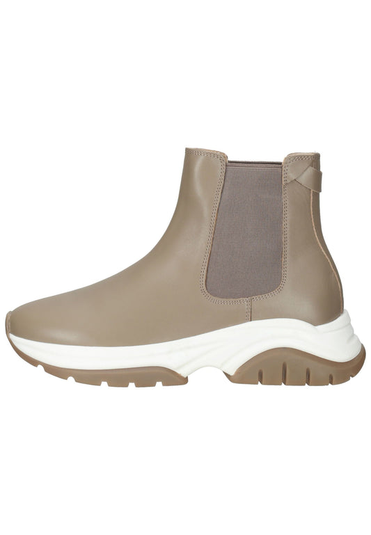 Bullboxer Stiefelette Leder/Textil Beige/Weiß