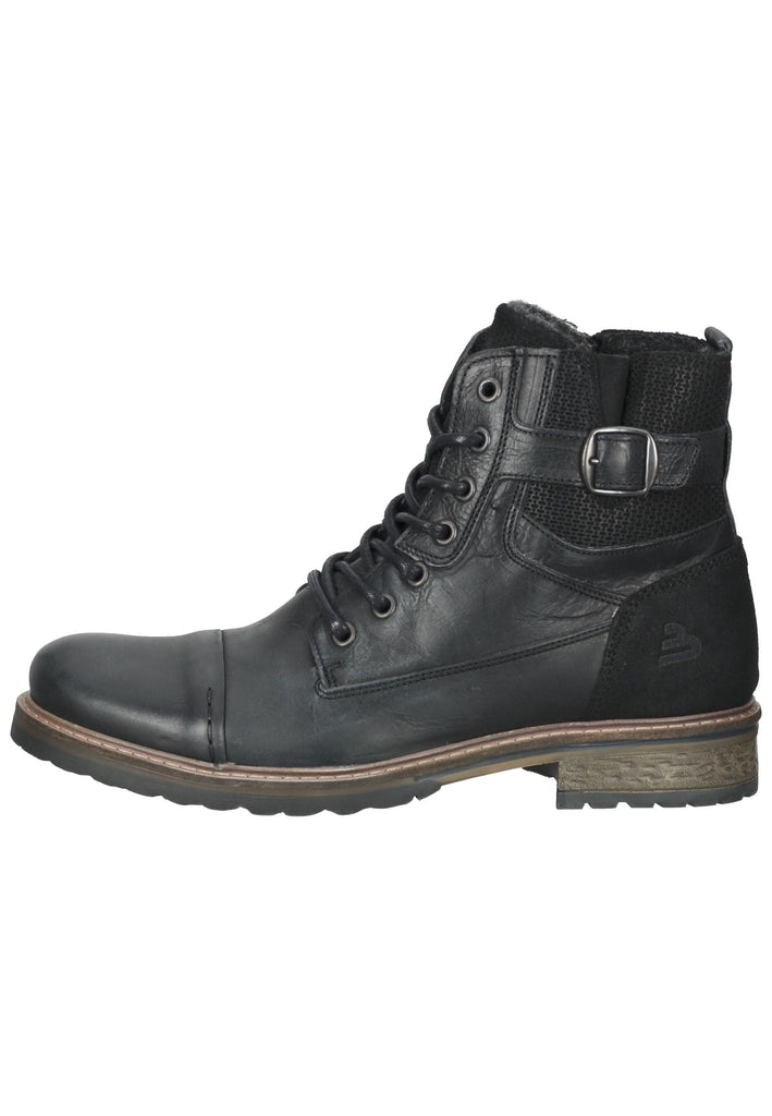 Bullboxer Stiefelette Leder/Textil Blau Warmfutter