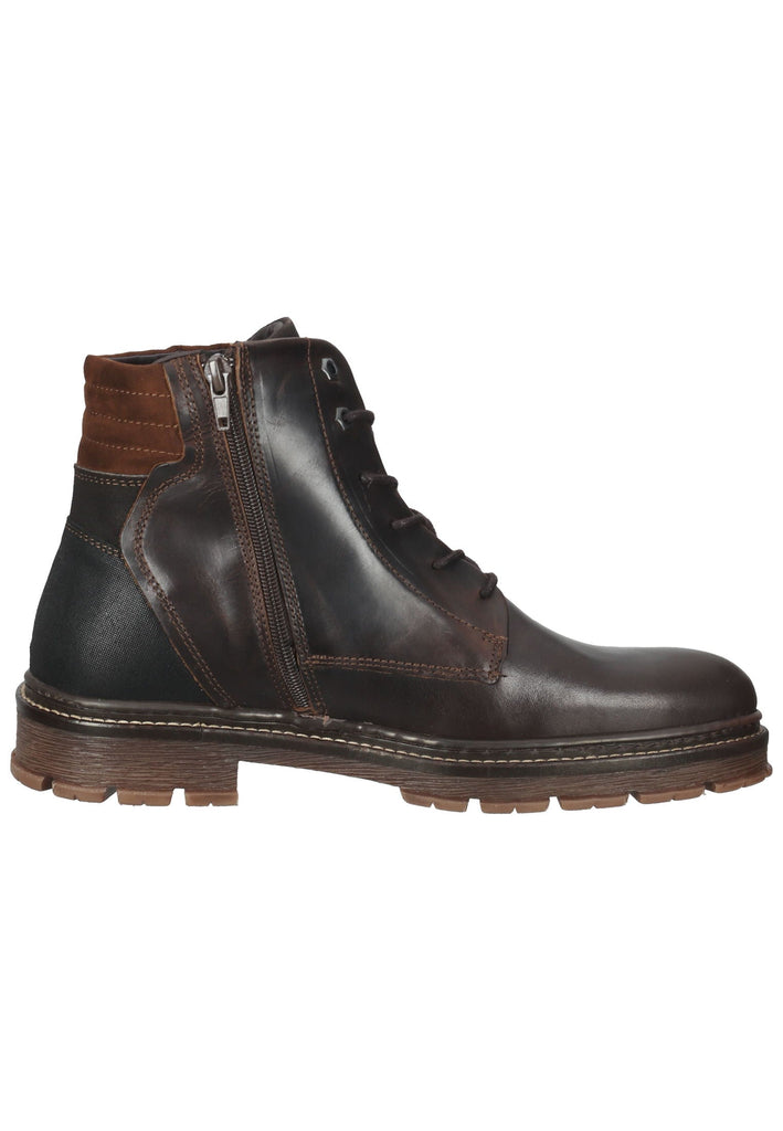 Bullboxer Stiefelette Leder/Textil Braun