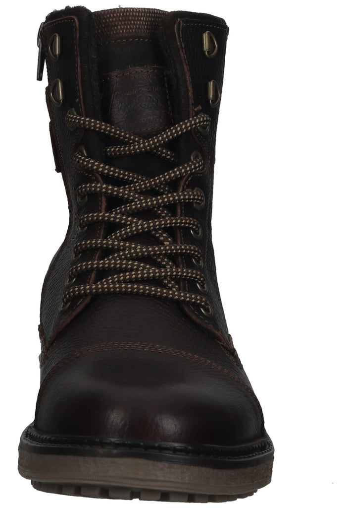 Bullboxer Stiefelette Leder/Textil Braun Warmfutter