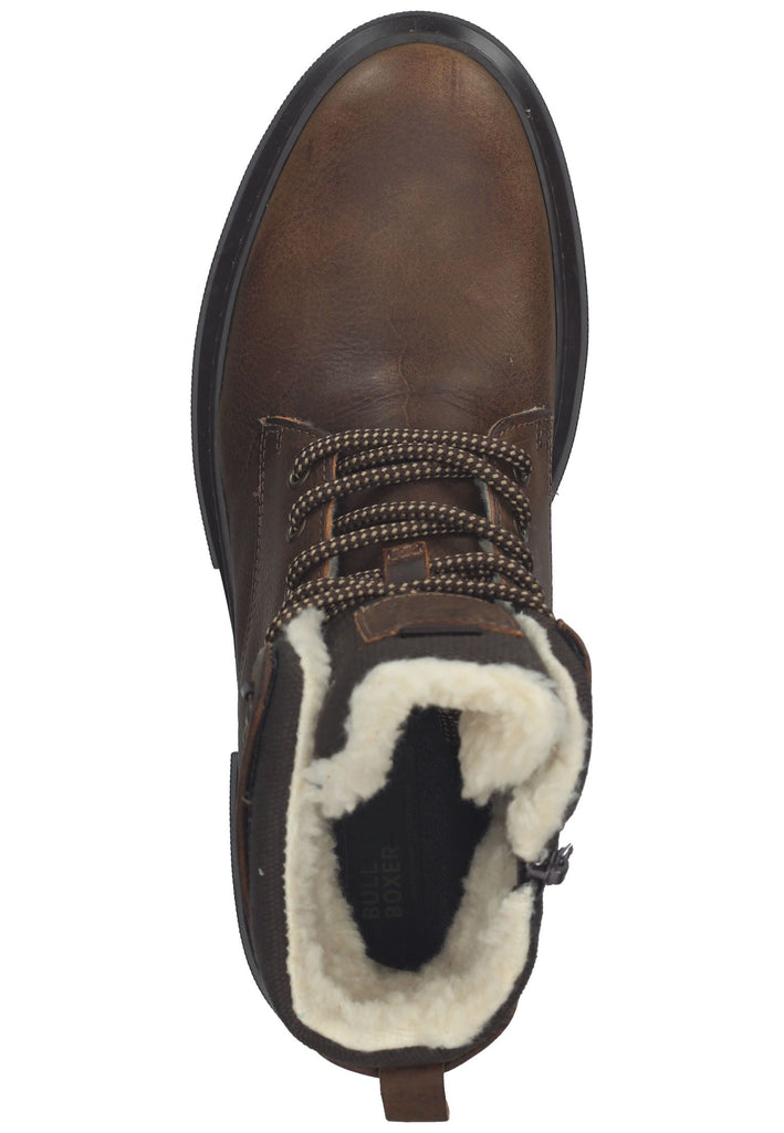 Bullboxer Stiefelette Leder/Textil Braun Warmfutter