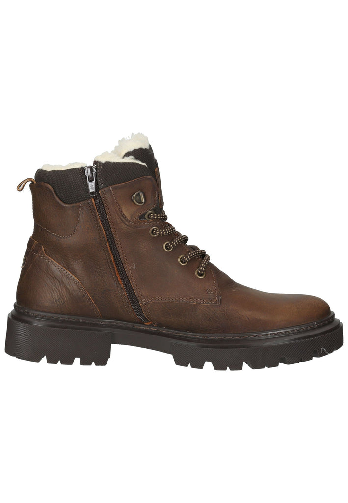 Bullboxer Stiefelette Leder/Textil Braun Warmfutter