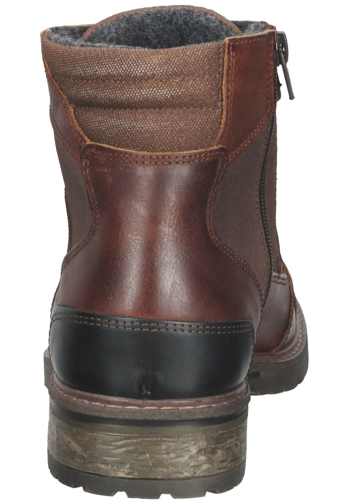 Bullboxer Stiefelette Leder/Textil Braun Warmfutter