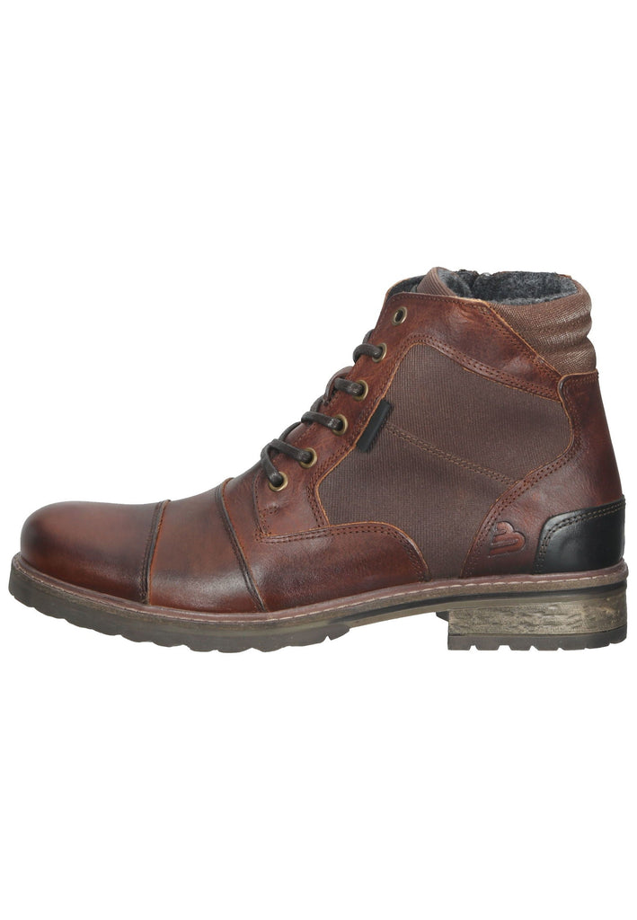 Bullboxer Stiefelette Leder/Textil Braun Warmfutter