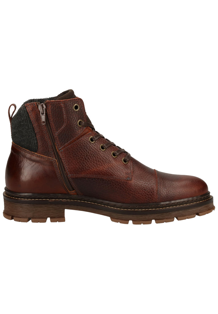 Bullboxer Stiefelette Leder/Textil Brown