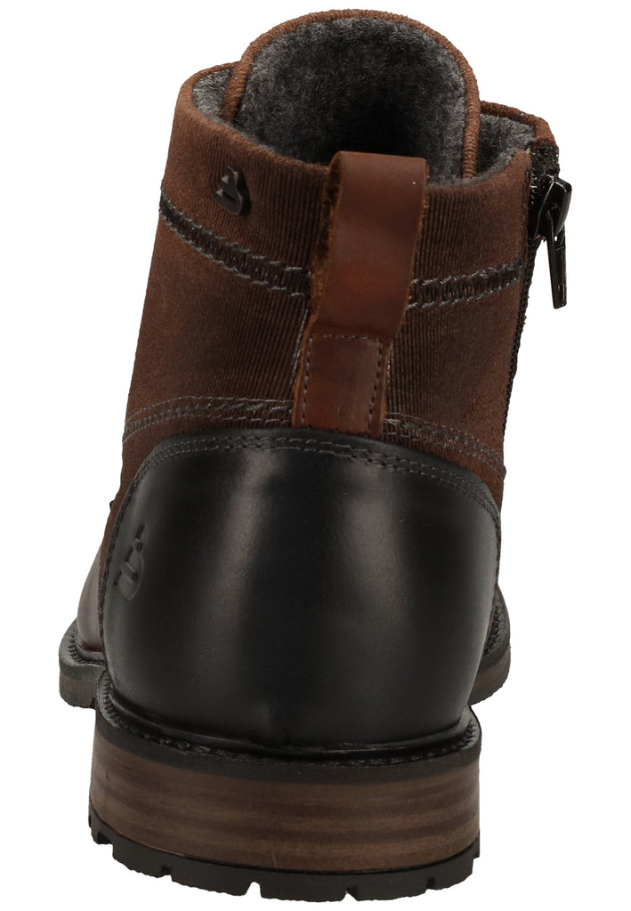 Bullboxer Stiefelette Leder/Textil Brown Warmfutter