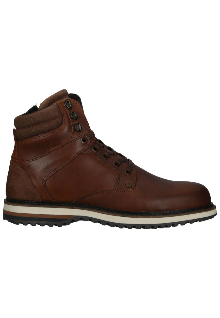 Bullboxer Stiefelette Leder/Textil Cognac