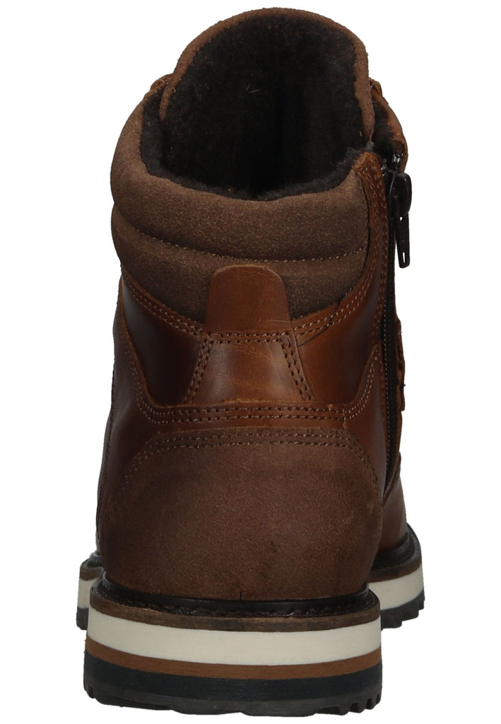 Bullboxer Stiefelette Leder/Textil Cognac
