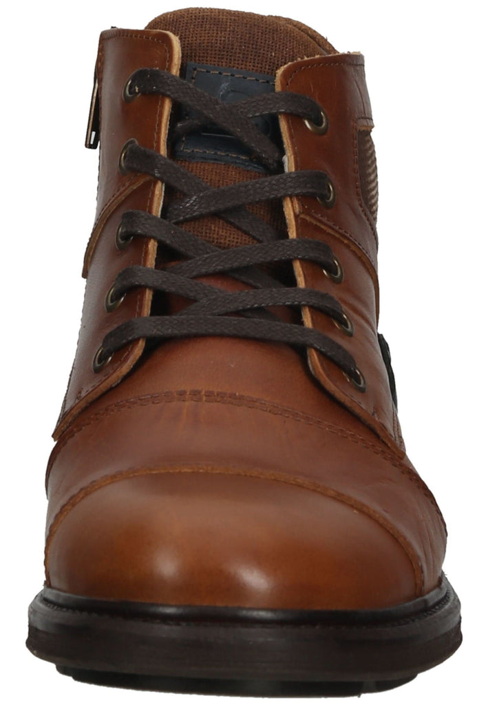 Bullboxer Stiefelette Leder/Textil Cognac