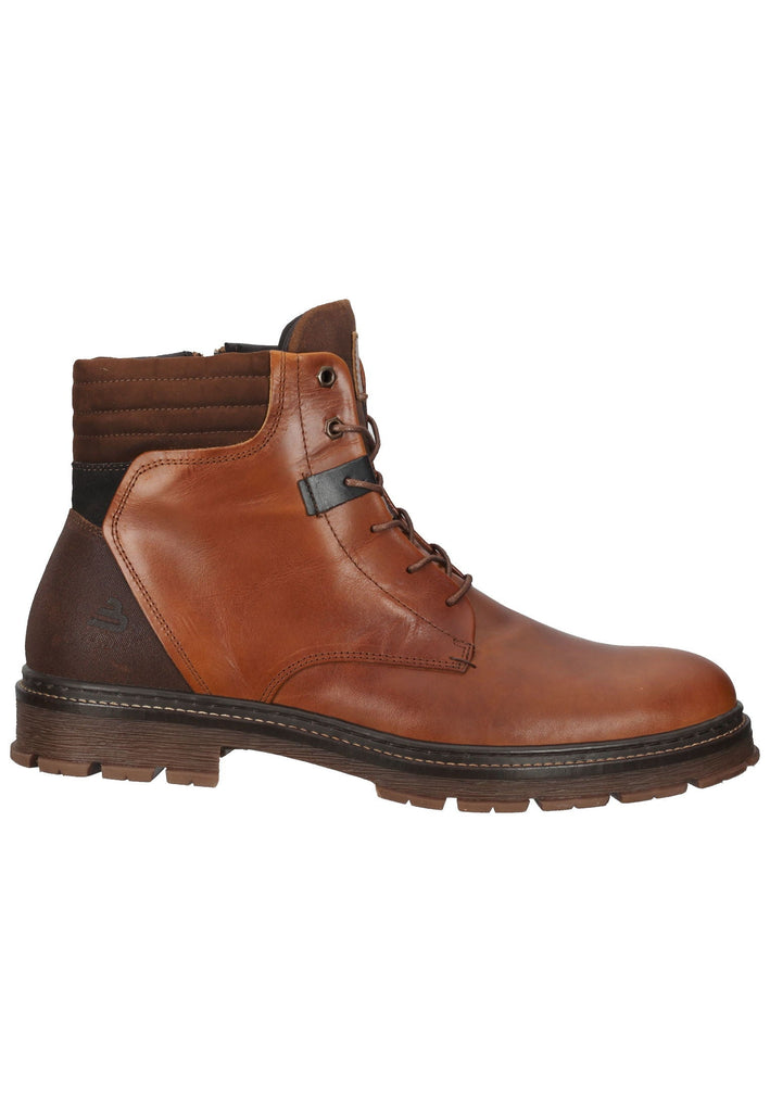 Bullboxer Stiefelette Leder/Textil Cognac