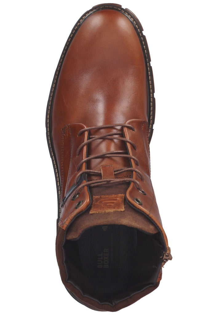 Bullboxer Stiefelette Leder/Textil Cognac