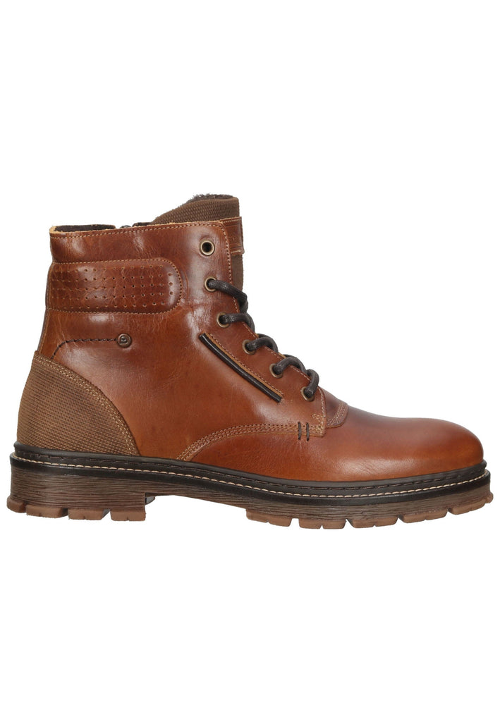 Bullboxer Stiefelette Leder/Textil Cognac Warmfutter