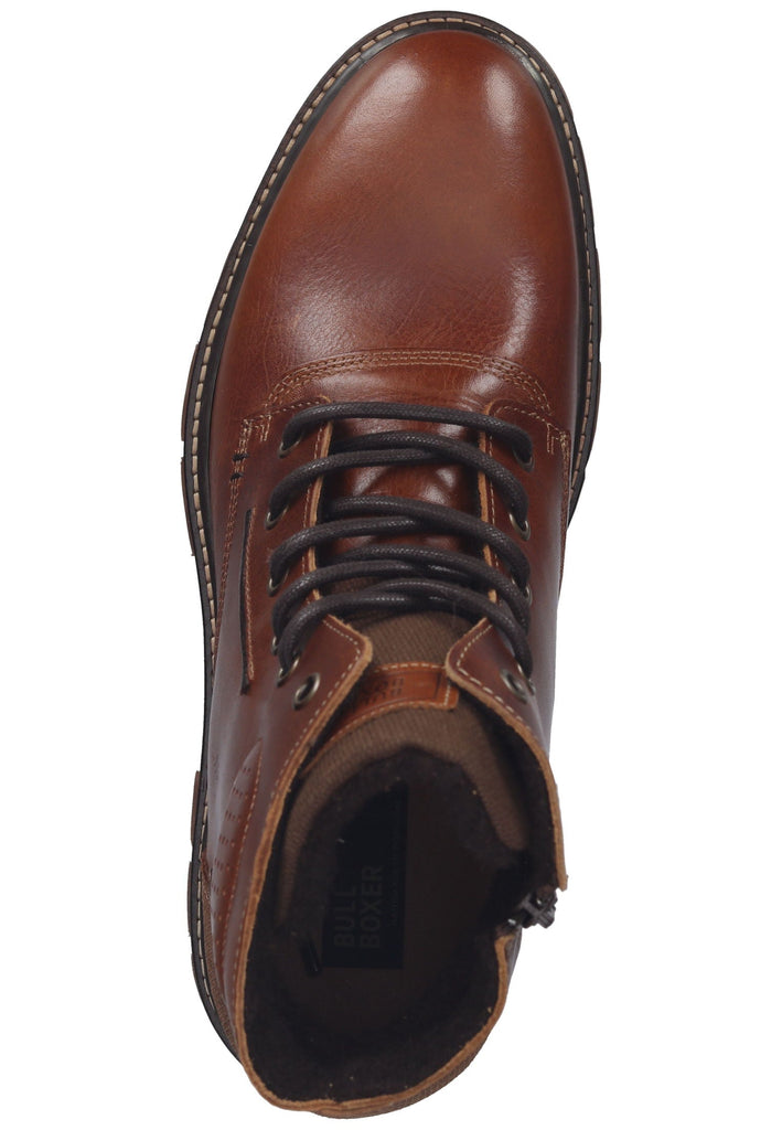 Bullboxer Stiefelette Leder/Textil Cognac Warmfutter