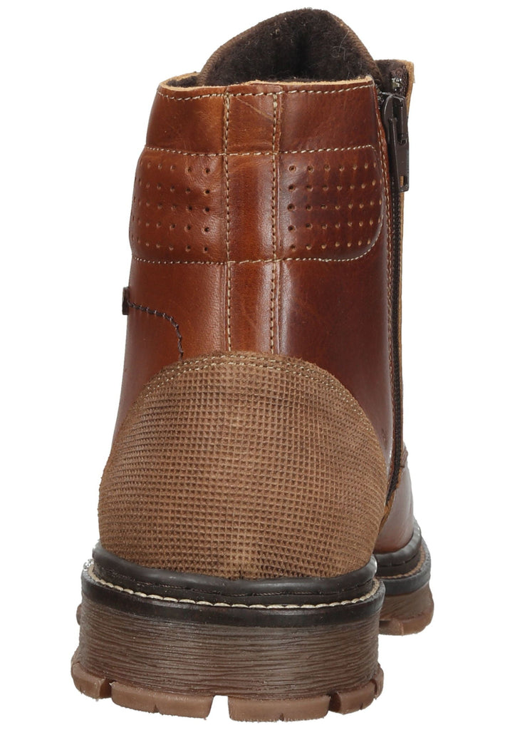 Bullboxer Stiefelette Leder/Textil Cognac Warmfutter