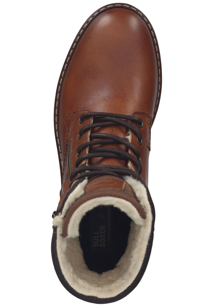 Bullboxer Stiefelette Leder/Textil Cognac Warmfutter