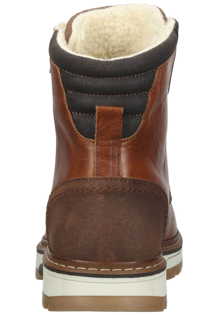 Bullboxer Stiefelette Leder/Textil Cognac Warmfutter