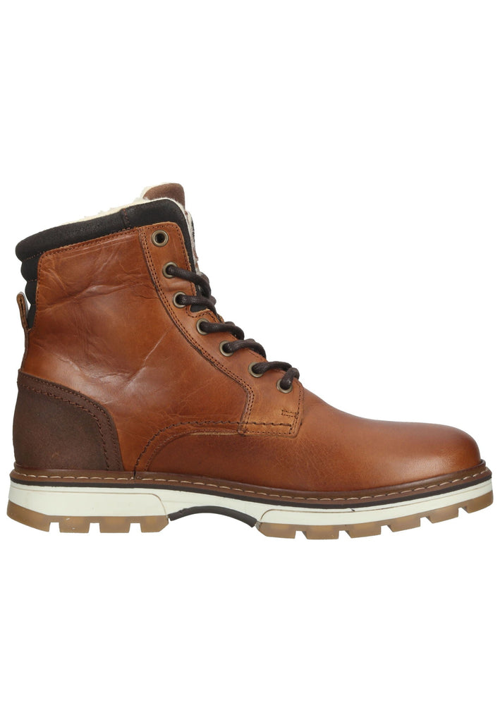 Bullboxer Stiefelette Leder/Textil Cognac Warmfutter