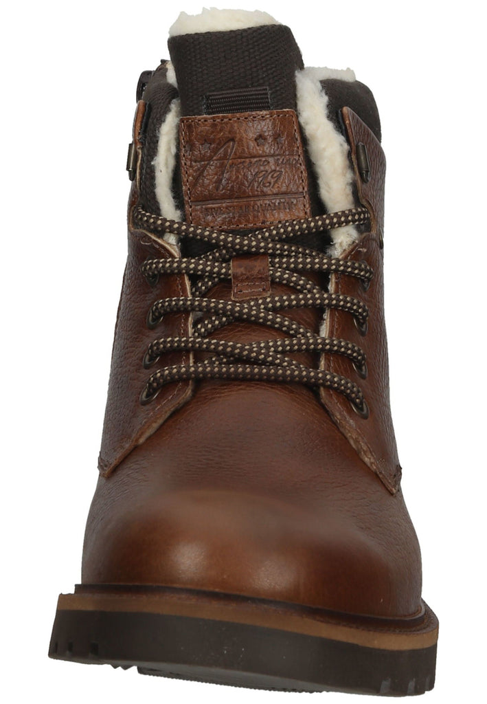 Bullboxer Stiefelette Leder/Textil Cognac Warmfutter