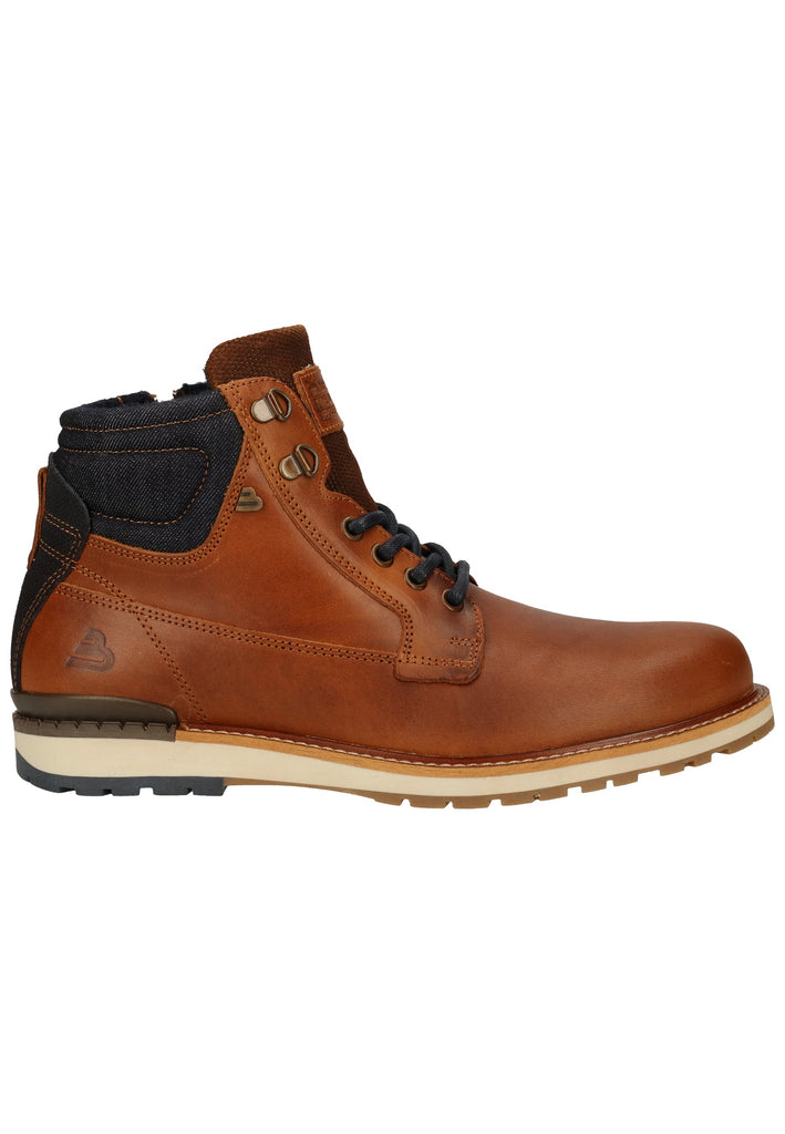 Bullboxer Stiefelette Leder/Textil Cognac Warmfutter