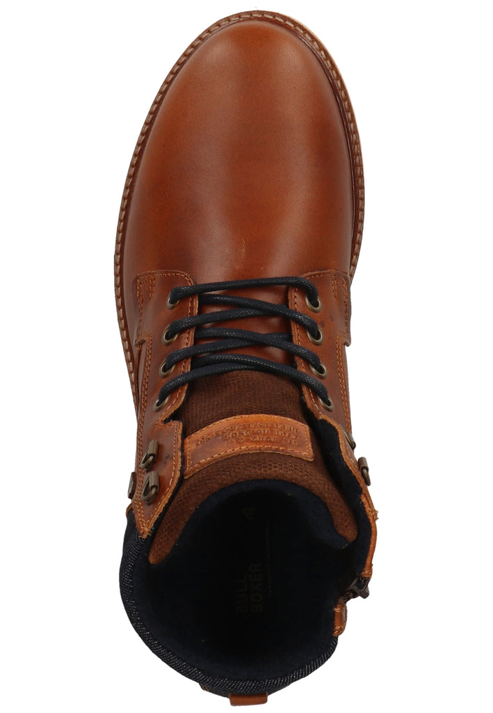 Bullboxer Stiefelette Leder/Textil Cognac Warmfutter