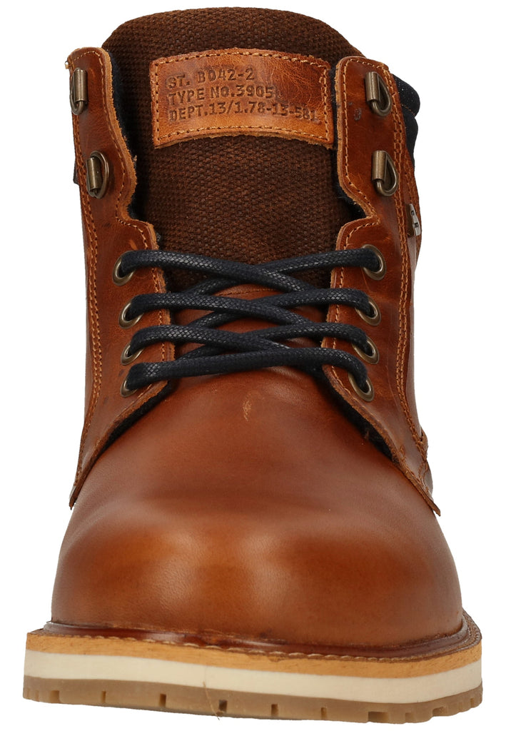 Bullboxer Stiefelette Leder/Textil Cognac Warmfutter