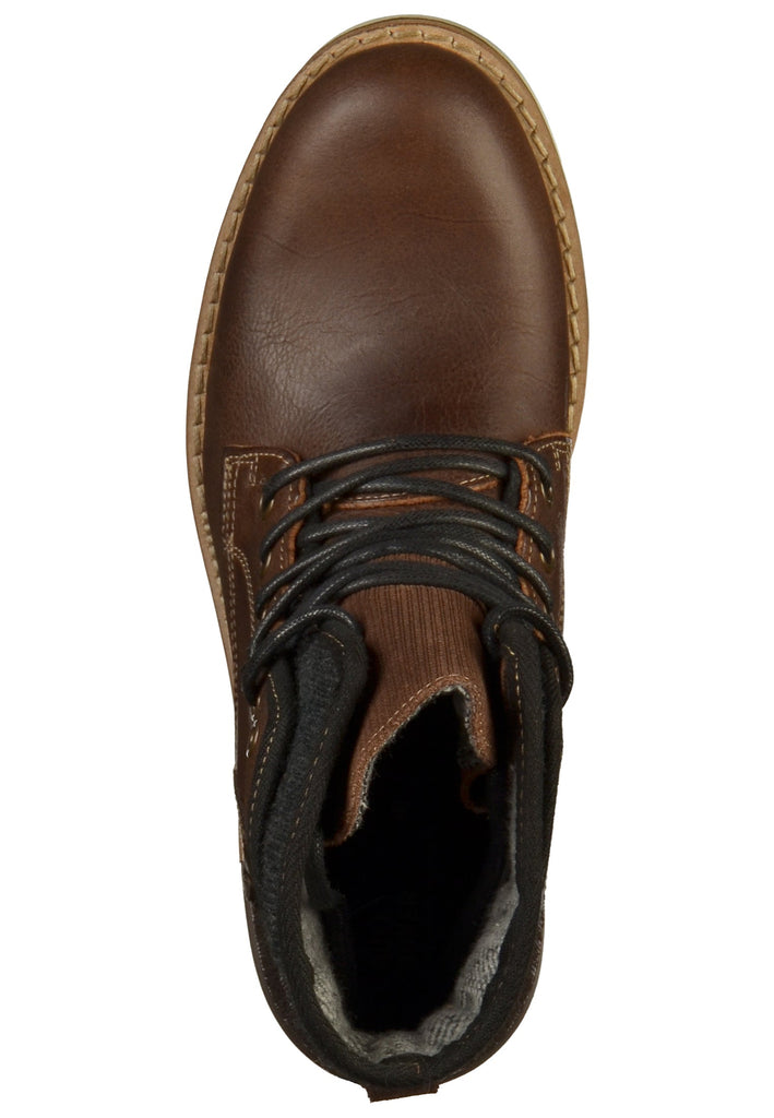 Bullboxer Stiefelette Leder/Textil Dunkelbraun