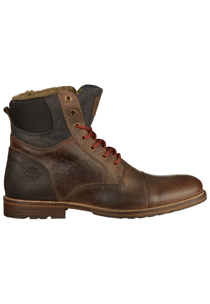 Bullboxer Stiefelette Leder/Textil Dunkelbraun