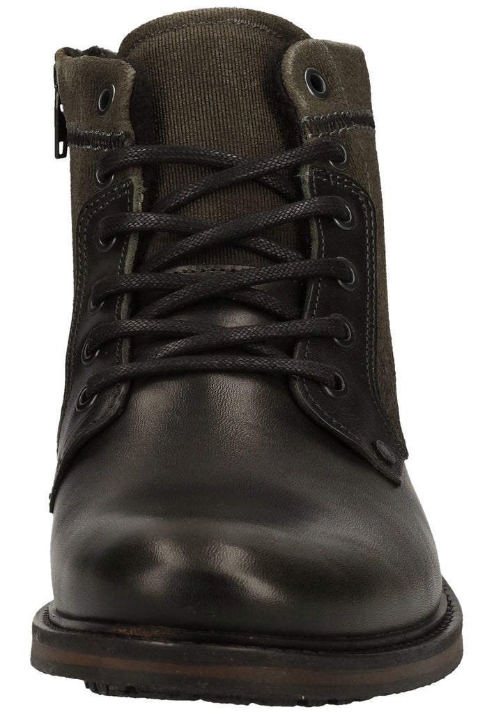 Bullboxer Stiefelette Leder/Textil Green Warmfutter