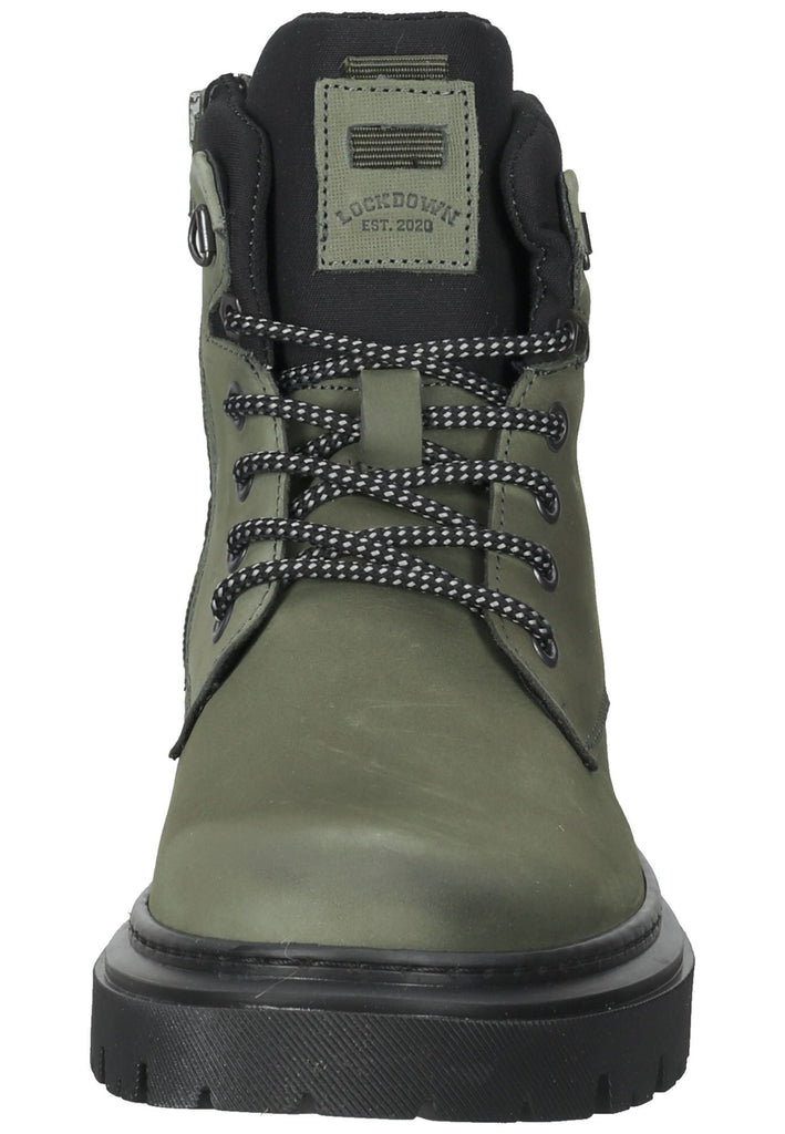 Bullboxer Stiefelette Leder/Textil Grün