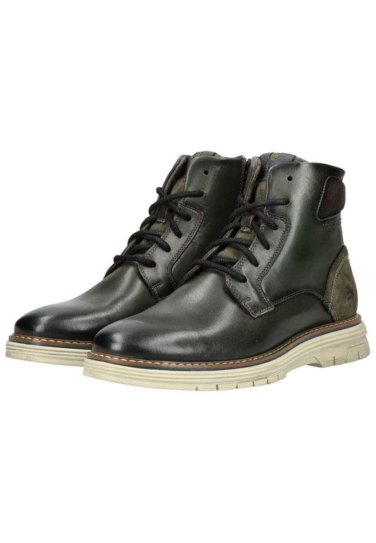 Bullboxer Stiefelette Leder/Textil Grün