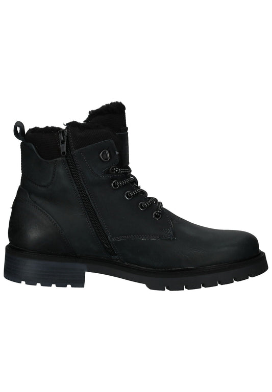 Bullboxer Stiefelette Leder/Textil Navy/Schwarz