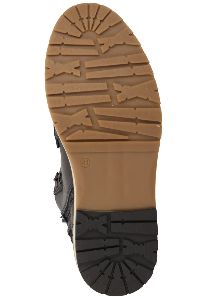 Bullboxer Stiefelette Leder/Textil Navy Warmfutter