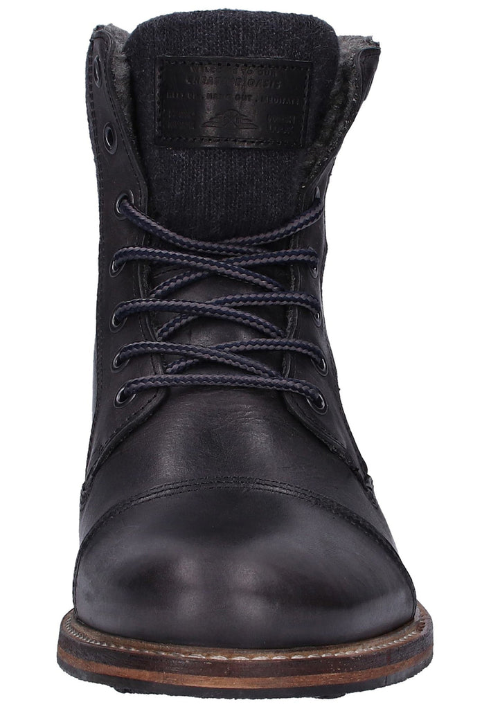 Bullboxer Stiefelette Leder/Textil Schwarz