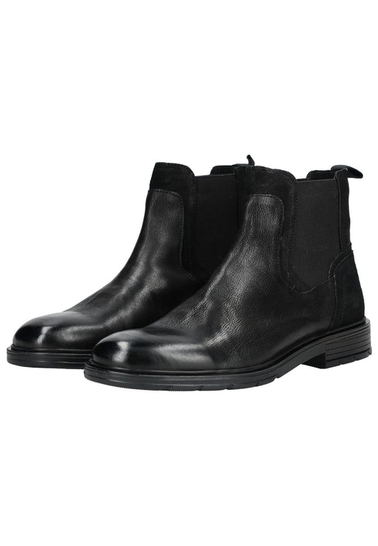 Bullboxer Stiefelette Leder/Textil Schwarz