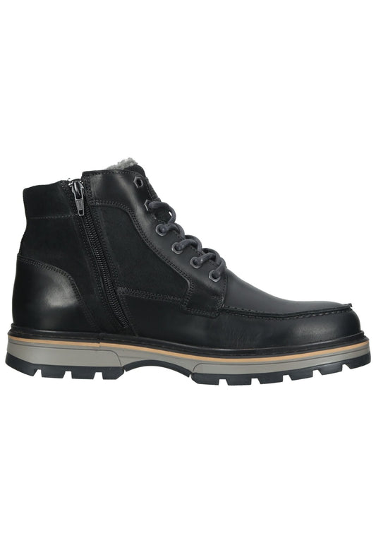 Bullboxer Stiefelette Leder/Textil Schwarz Warmfutter