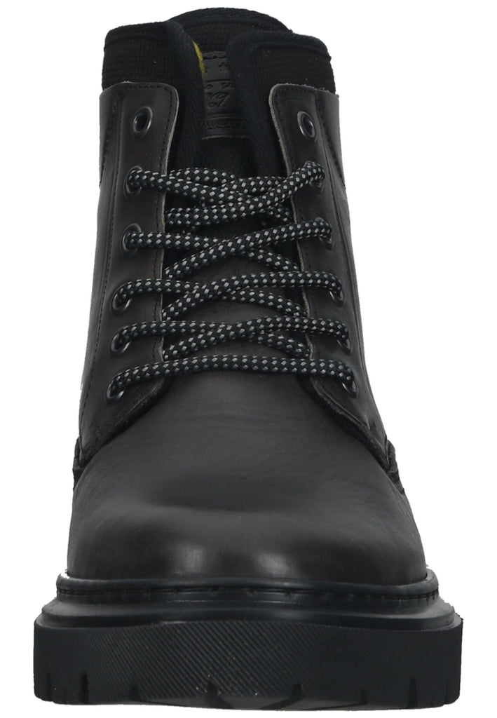 Bullboxer Stiefelette Leder/Textil Schwarz Warmfutter