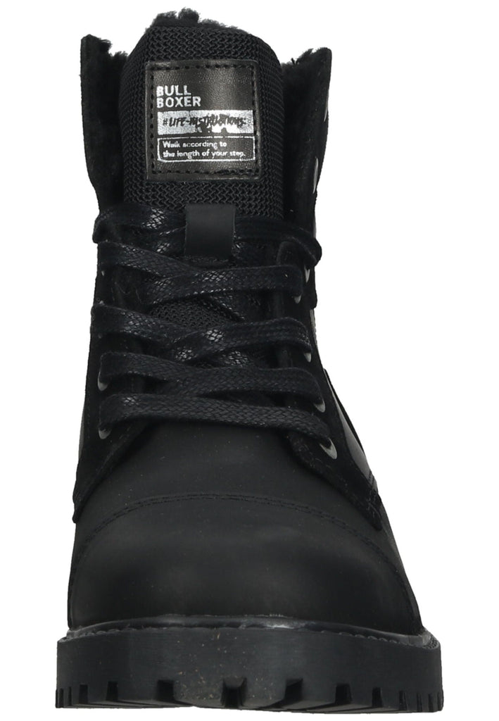 Bullboxer Stiefelette Leder/Textil Schwarz Warmfutter