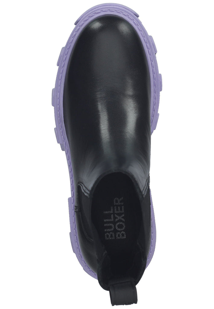 Bullboxer Stiefelette Leder Violett/Schwarz