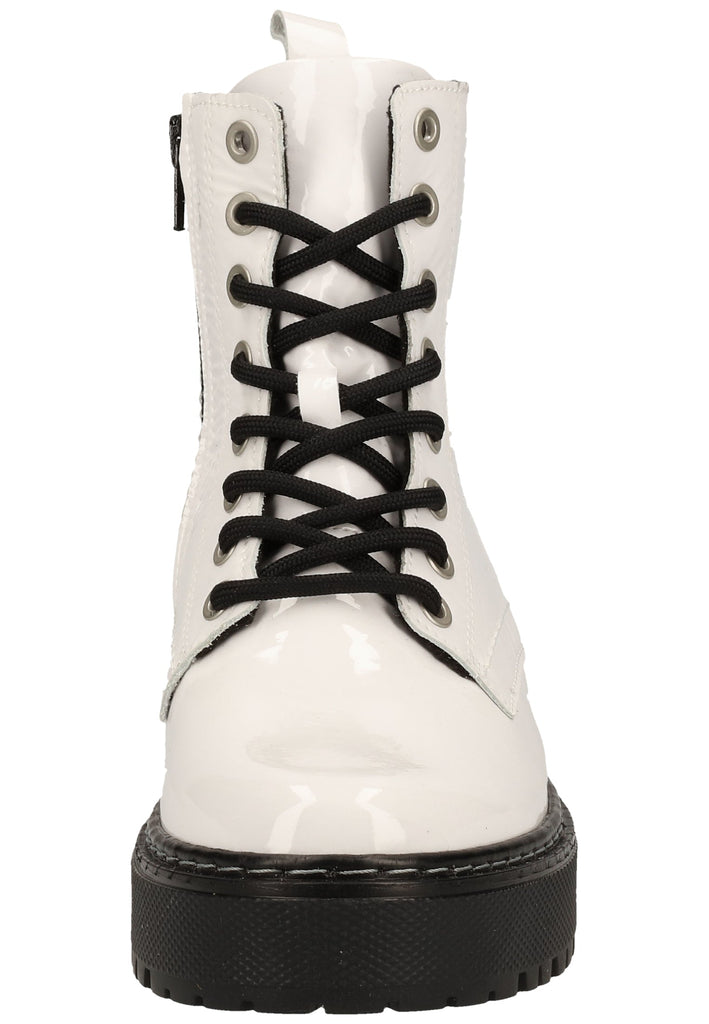 Bullboxer Stiefelette Leder Weiß