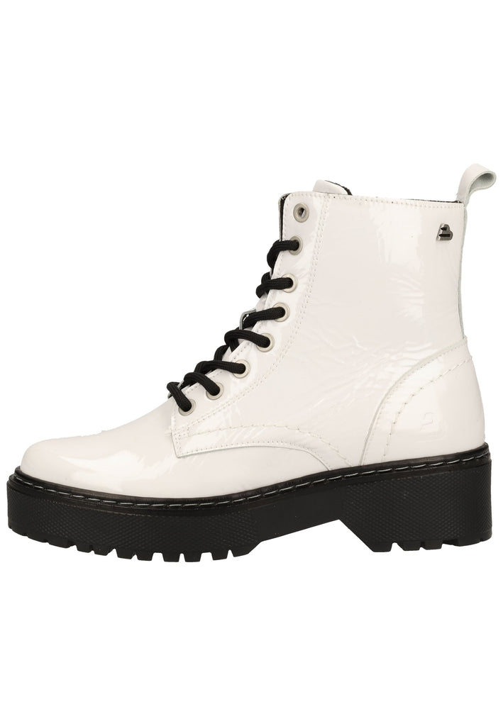Bullboxer Stiefelette Leder Weiß