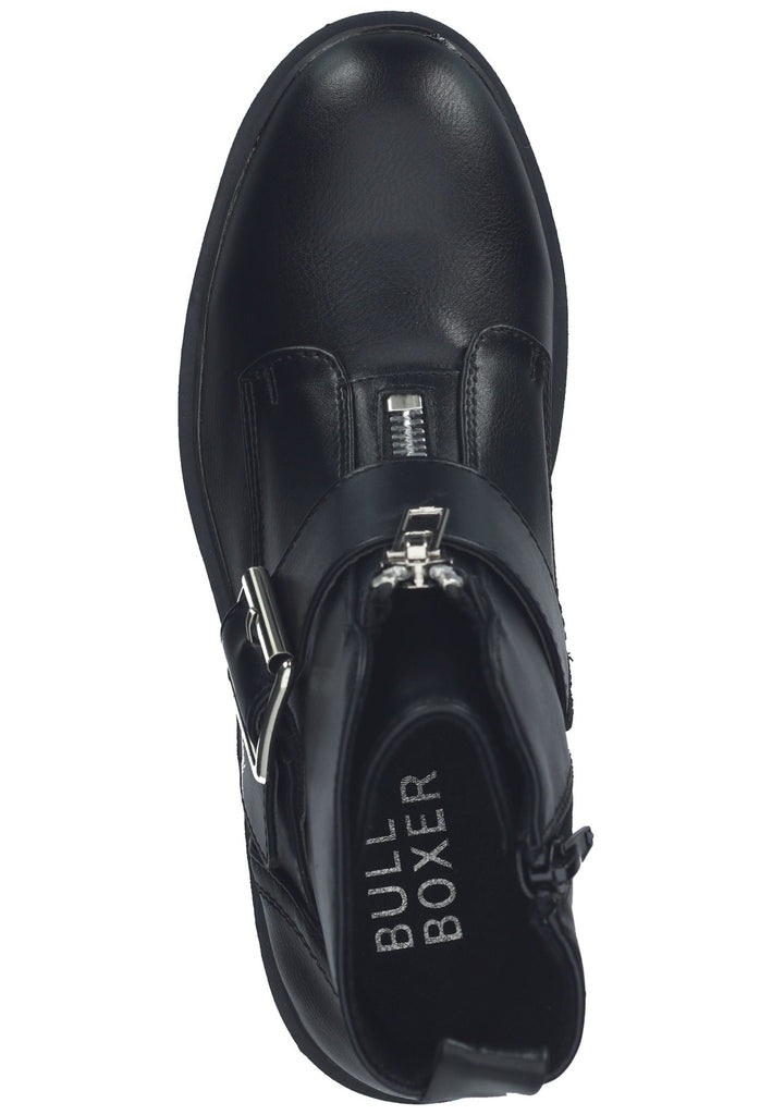 Bullboxer Stiefelette Lederimitat Schwarz