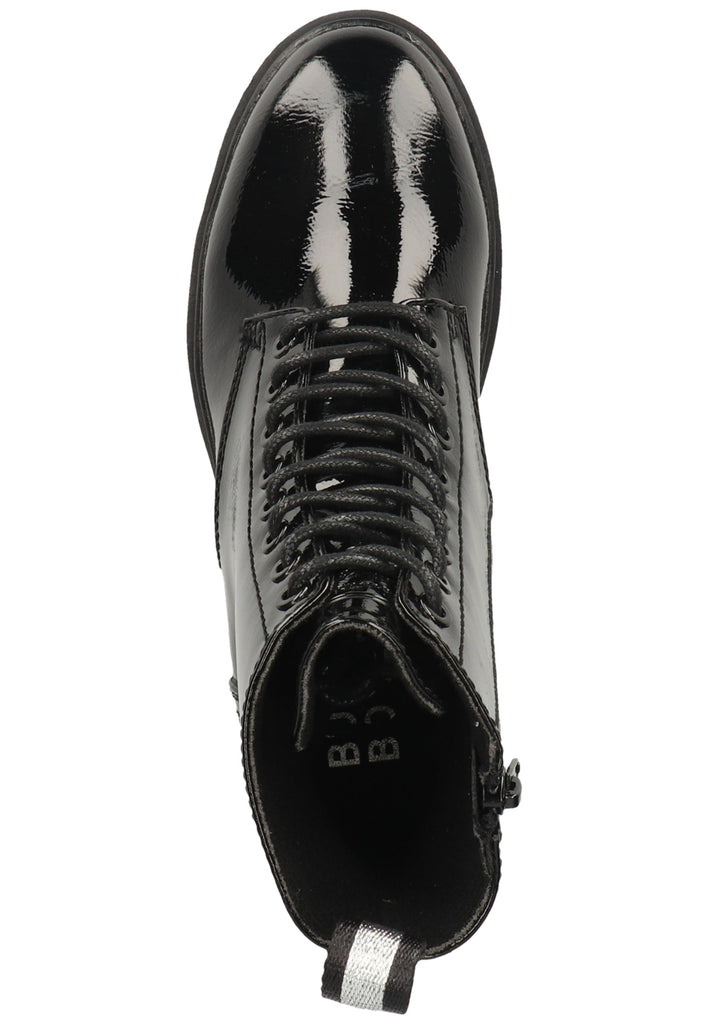Bullboxer Stiefelette Lederimitat Schwarz Lack