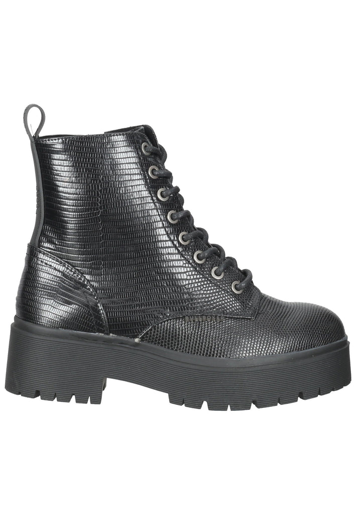 Bullboxer Stiefelette Lederimitat Schwarz/Schwarz