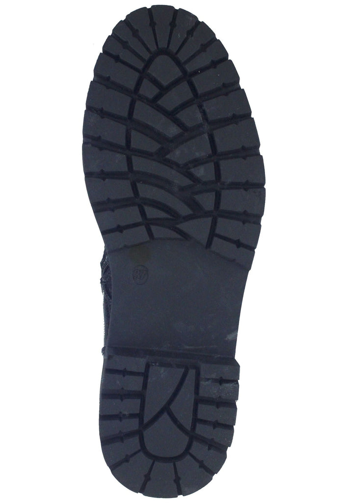 Bullboxer Stiefelette Lederimitat Schwarz/Schwarz