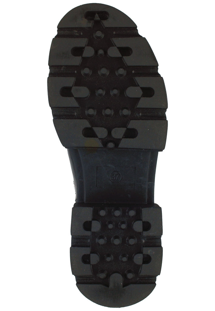 Bullboxer Stiefelette Lederimitat Schwarz/Schwarz